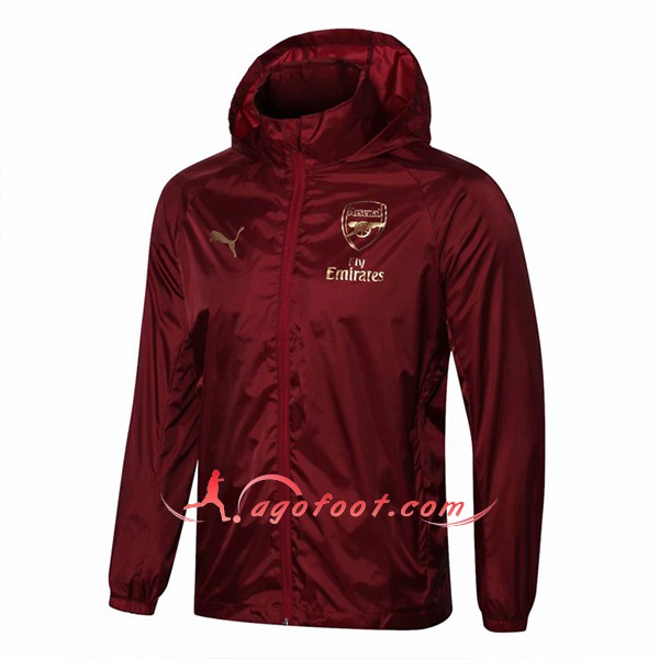 Nouveau Veste De Foot Arsenal Rouge Coupe Ventr Floqué 2018 2019