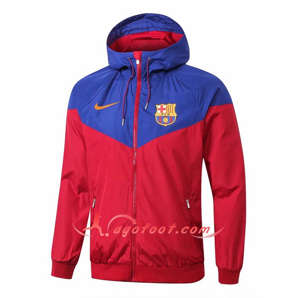 Nouveau Veste De Foot FC Barcelone Rouge Bleu Coupe Ventr Floqué 2018 2019
