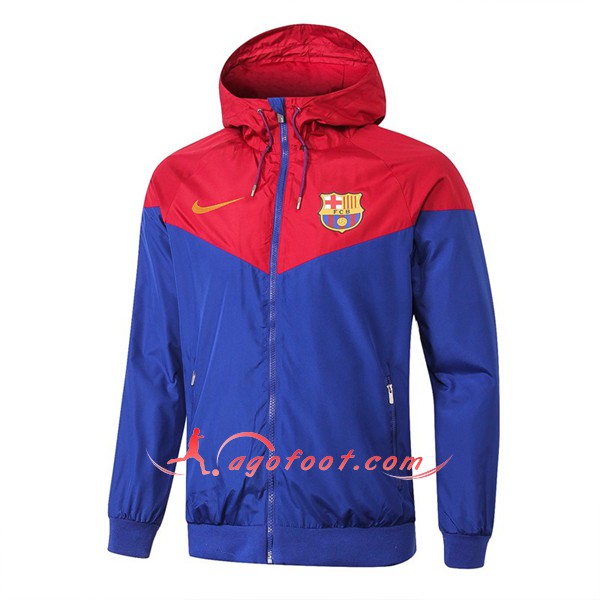 Nouveau Veste De Foot FC Barcelone Bleu Rouge Coupe Ventr Floqué 2018 2019