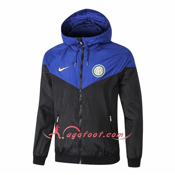 Nouveau Veste De Foot Inter Milan Bleu Noir Coupe Ventr Floqué 2018 2019