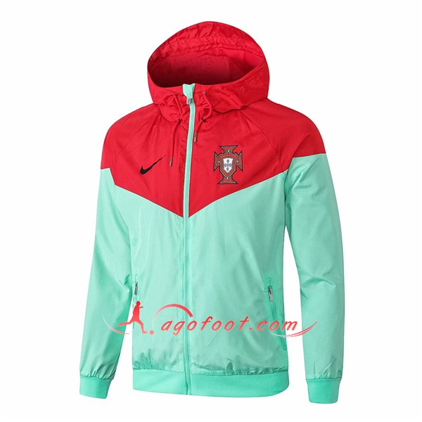 Nouveau Veste De Foot Portugal Rouge Verte Coupe Ventr Floqué 2018 2019