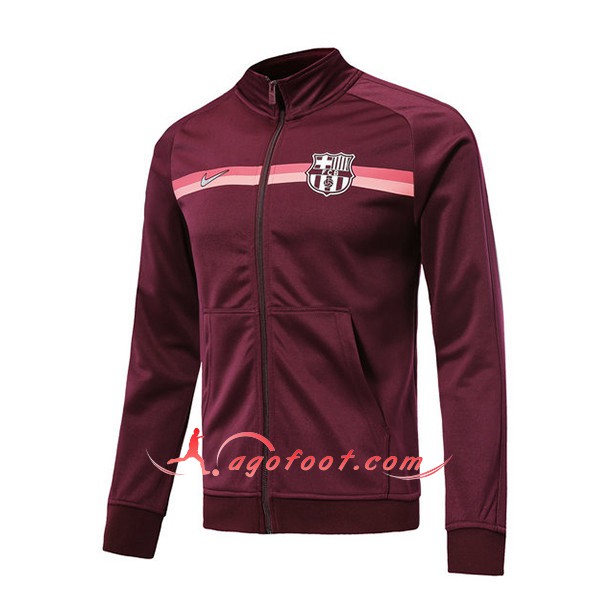 Nouveau Veste De Foot FC Barcelone Marron Floqué 2018 2019