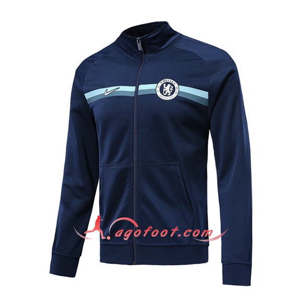 Nouveau Veste De Foot FC Chelsea foncé Bleu Floqué 2018 2019