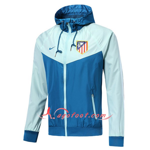 Nouveau Veste De Foot Atletico Madrid Bleu Coupe Ventr Floqué 2018 2019