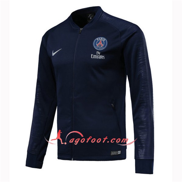 Nouveau Veste De Foot PSG foncé Bleu Floqué 2018 2019