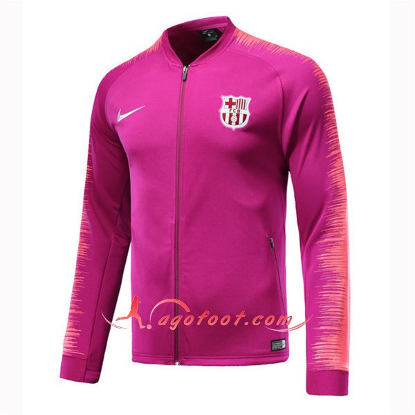 Nouveau Veste De Foot FC Barcelone Rose Floqué 2018 2019
