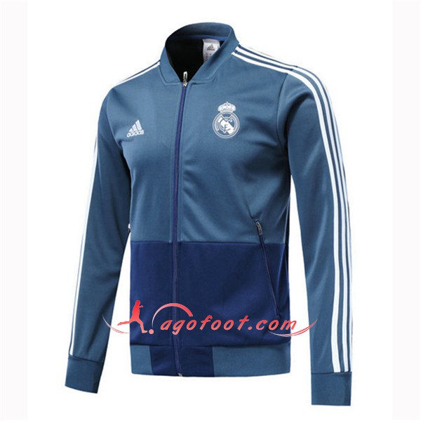 Nouveau Veste De Foot Real Madrid foncé Bleu Floqué 2018 2019