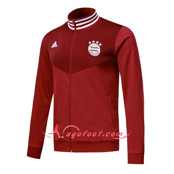 Nouveau Veste De Foot Bayern Munich Rouge Floqué 2018 2019