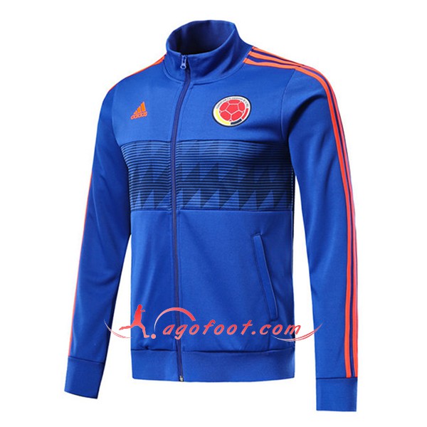 Nouveau Veste De Foot Colombie Bleu Floqué 2018 2019