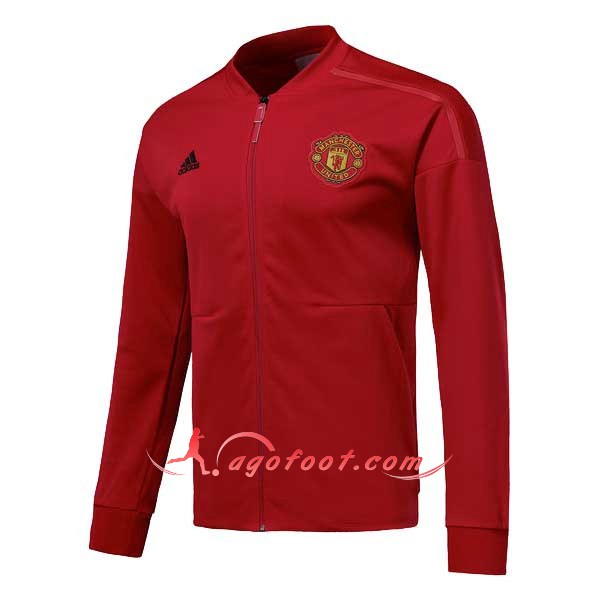 Nouveau Veste De Foot Manchester United Rouge Floqué 2018 2019