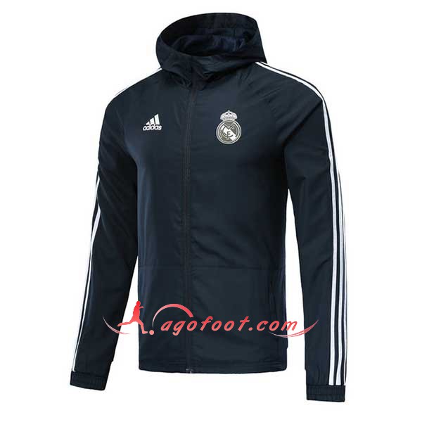 Nouveau Veste De Foot Real Madrid foncé Gris Floqué 2018 2019
