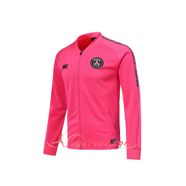 Nouveau Veste De Foot PSG Rose Floqué 2019 2020