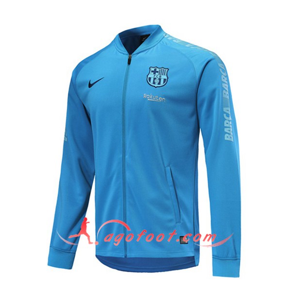 Nouveau Veste De Foot FC Barcelone Bleu 2019 2020