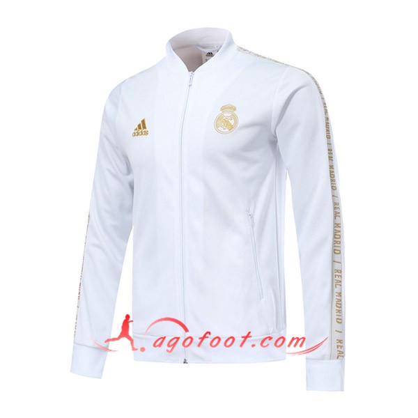 Nouveau Veste De Foot Real Madrid Blanc 2019 2020