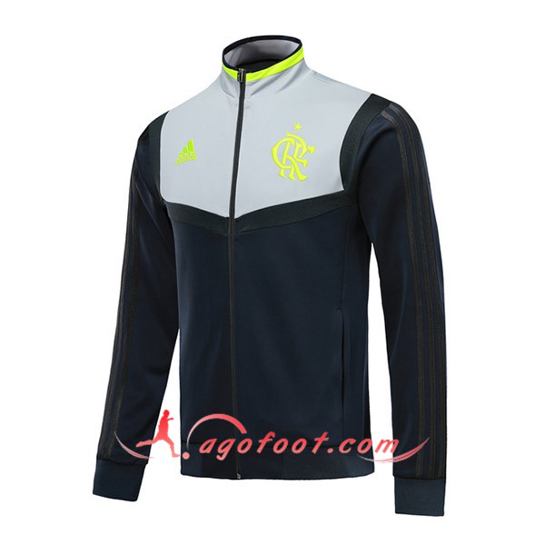 Nouveau Veste De Foot Flamengo Bleu Fonce Gris 2019 2020