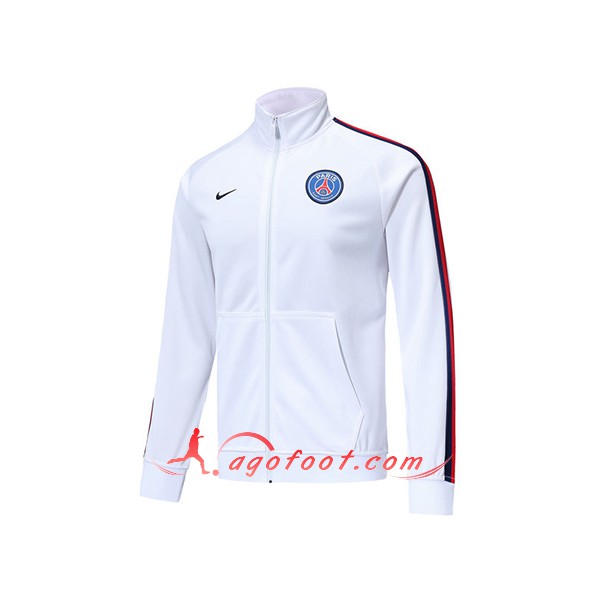 Nouveau Veste De Foot PSG Blanc Floqué 2019 2020