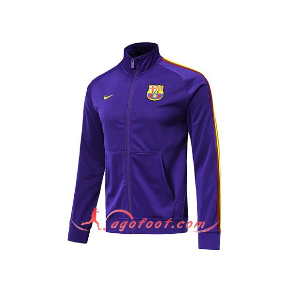 Nouveau Veste De Foot FC Barcelone Pourpre Floqué 2019 2020
