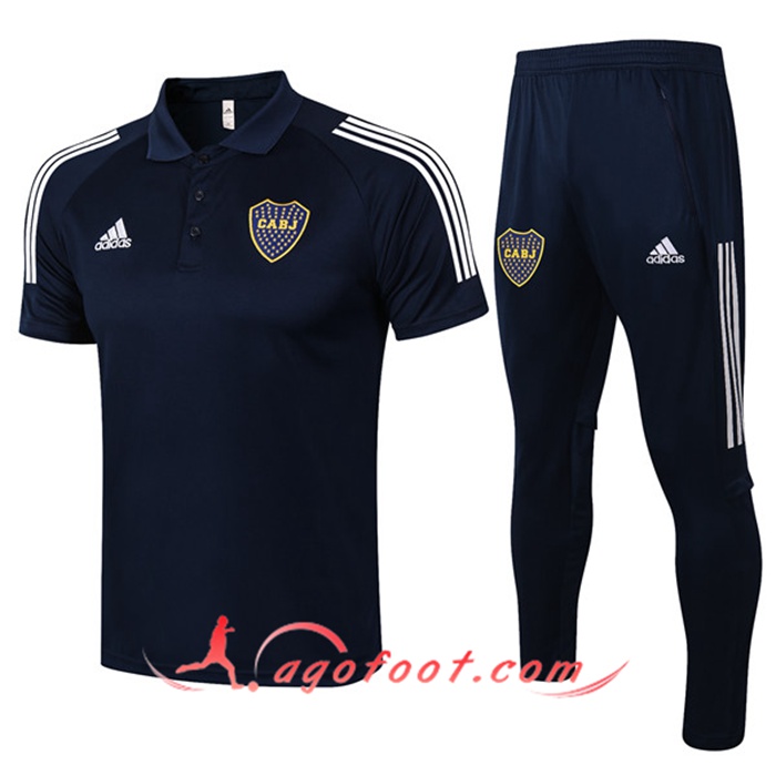 Ensemble Polo Boca Juniors + Pantalon Bleu Marin 2020/2021
