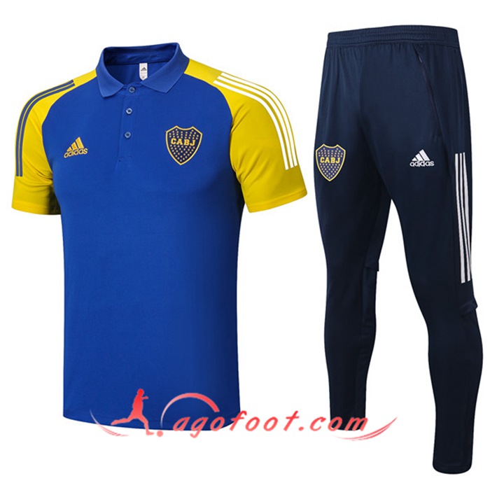 Ensemble Polo Boca Juniors + Pantalon Bleu 2020/2021