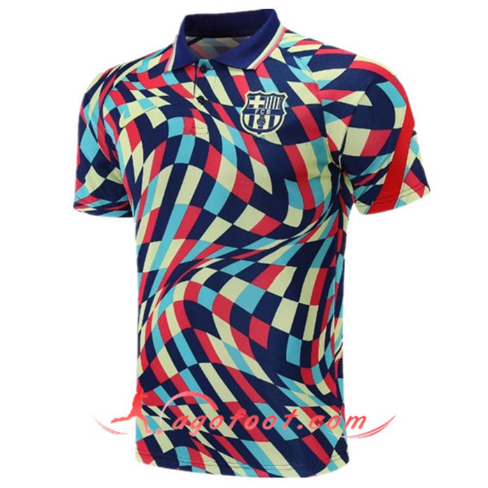 Polo Foot FC Barcelone Bleu/Rouge 2020/2021