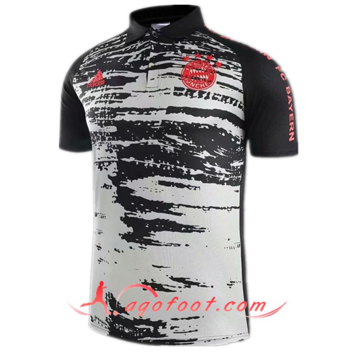 Polo Foot Bayern Munich Blanc/Noir 2020/2021