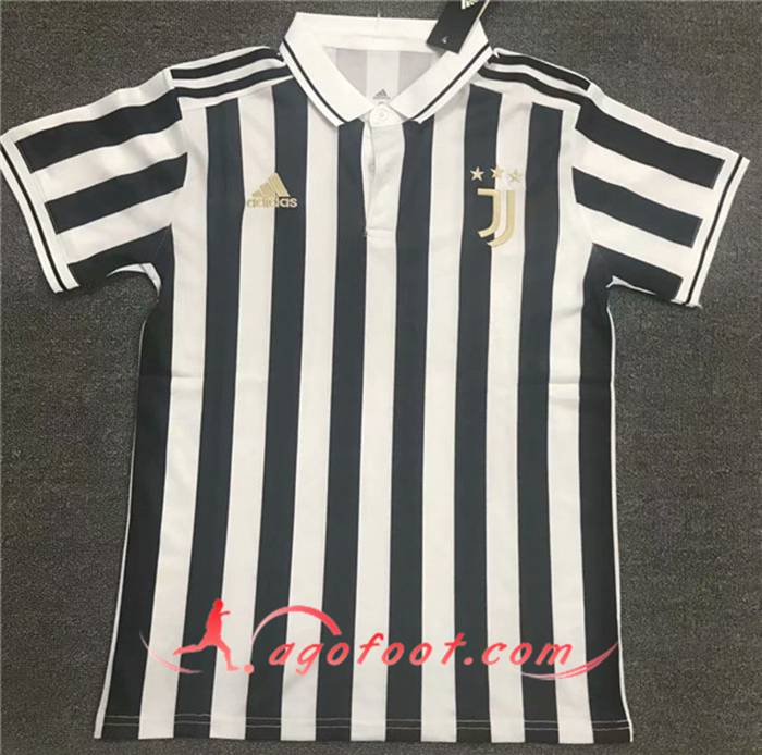 Polo Foot Juventus Blanc/Noir 2020/2021