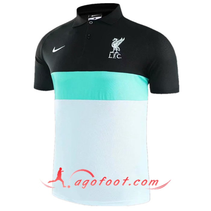 Polo Foot FC Liverpool Blanc/Noir 2020/2021