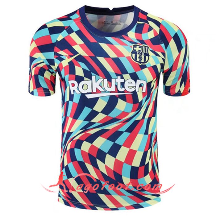 Training T-Shirts FC Barcelone Jaune/Bleu/Rouge 2020/2021