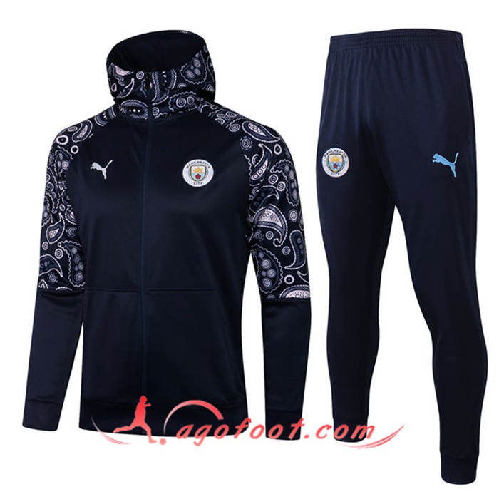 Ensemble Veste A Capuche Veste Survetement Manchester City Noir 2020/2021