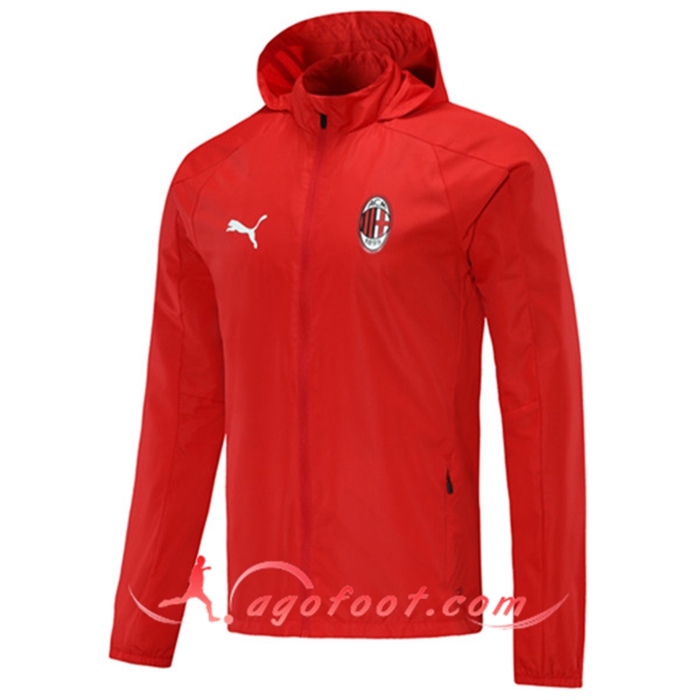 Nouveaux Coupe-Vent Milan AC Bleu Marin 2020/2021