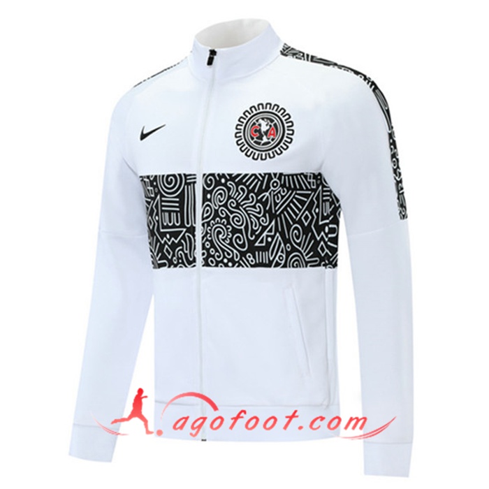 Nouveaux Veste Foot Club America Blanc 2020/2021