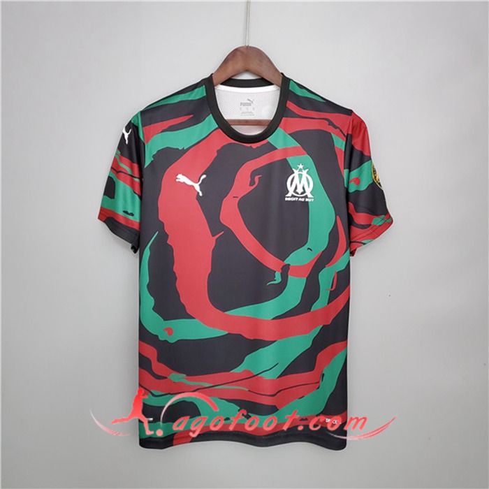Maillot Marseille OM Africa Special Edition Rouge/Noir/Vert 2021/2022