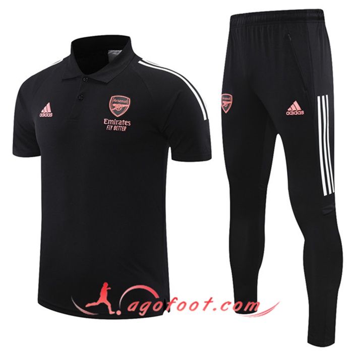 Ensemble Polo Arsenal + Pantalon Noir 2021/2022