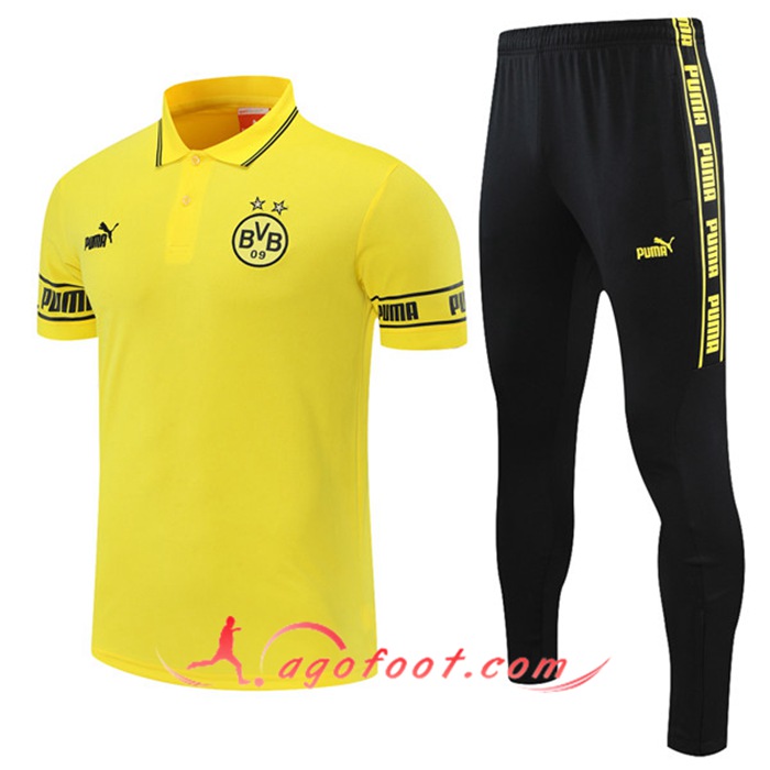 Ensemble Polo Dortmund BVB + Pantalon Jaune 2021/2022
