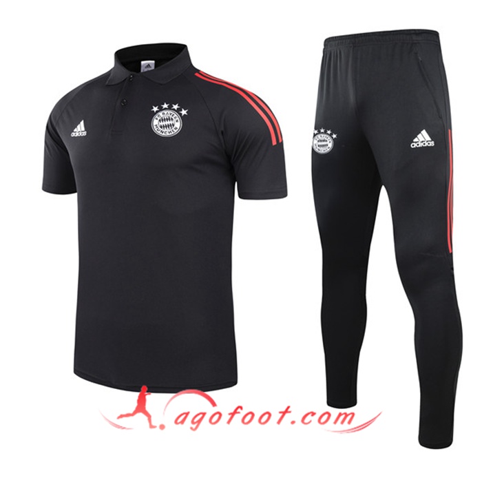 Ensemble Polo Bayern Munich + Pantalon Noir 2021/2022