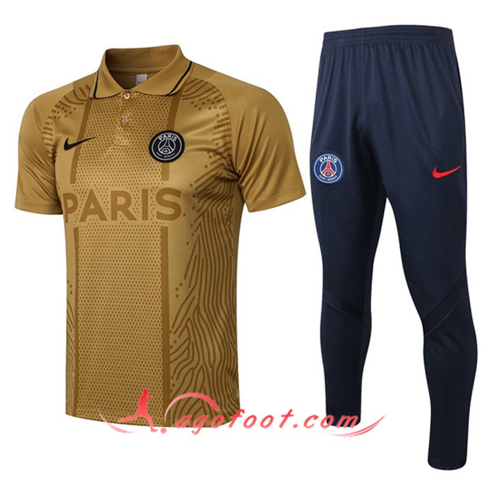 Ensemble Polo PSG + Pantalon Jaune 2021/2022