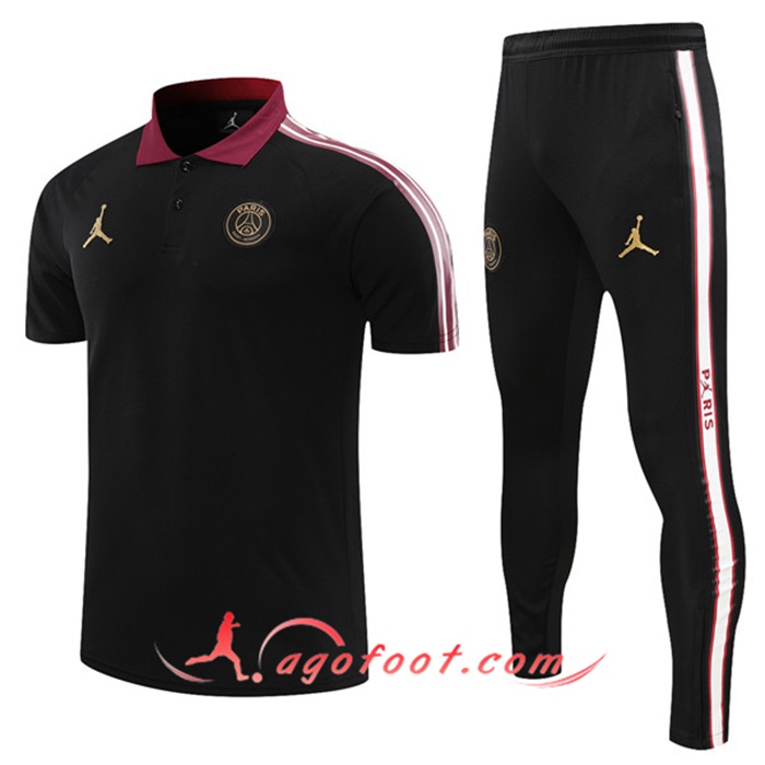 Ensemble Polo PSG + Pantalon Noir 2021/2022
