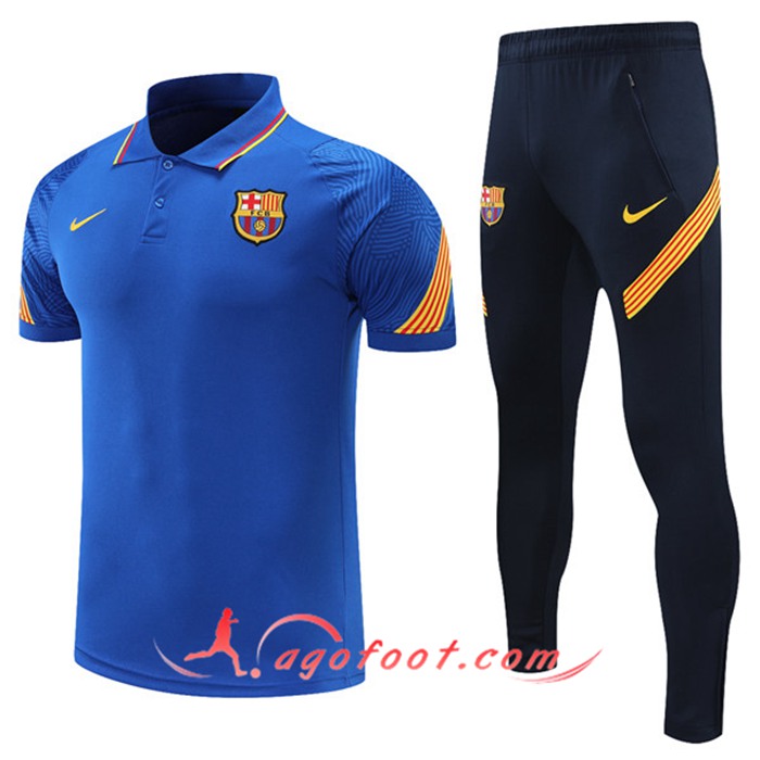 Ensemble Polo FC Barcelone + Pantalon Bleu 2021/2022