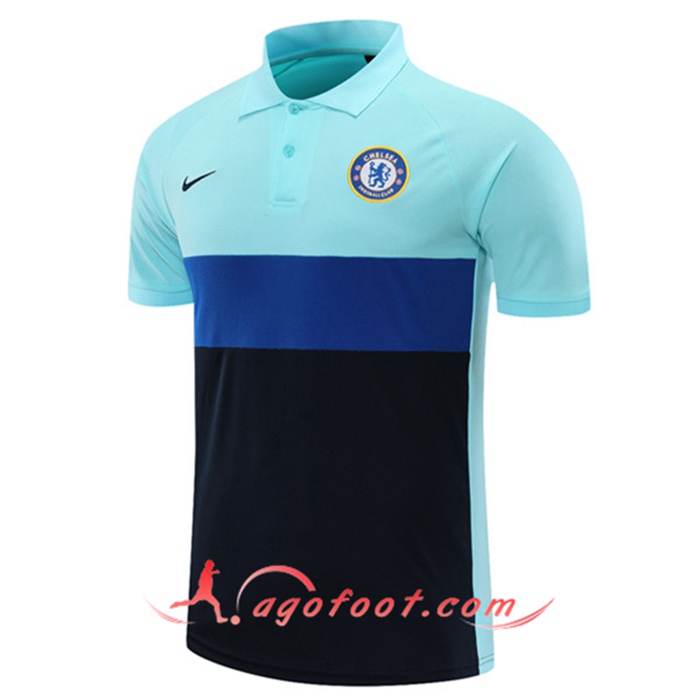 Polo Foot FC Chelsea Noir/Bleu 2021/2022