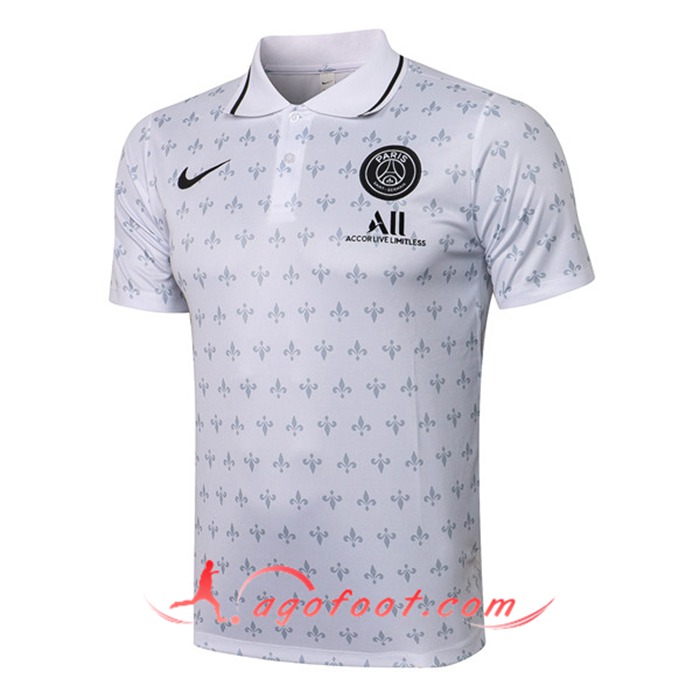 Polo Foot PSG Blanc 2021/2022