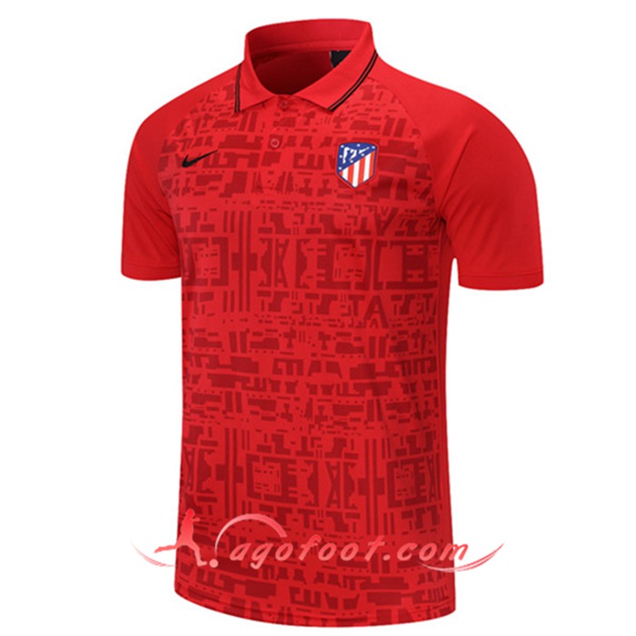 Polo Foot Atletico Madrid Rouge 2021/2022