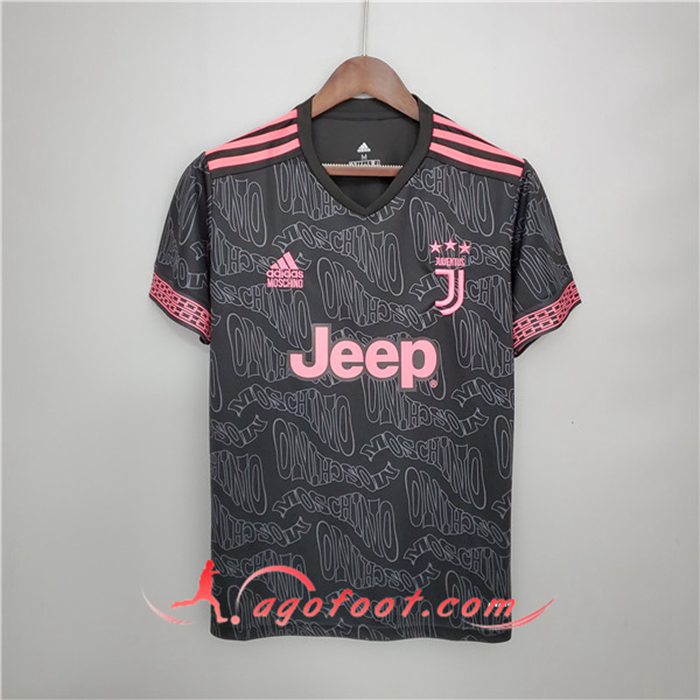 Training T-Shirts Juventus Noir/Rose 2021/2022