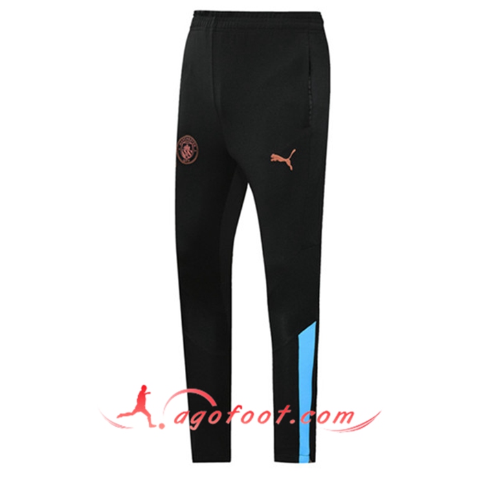 Training Pantalon Foot Manchester City Noir/Bleu 2021/2022