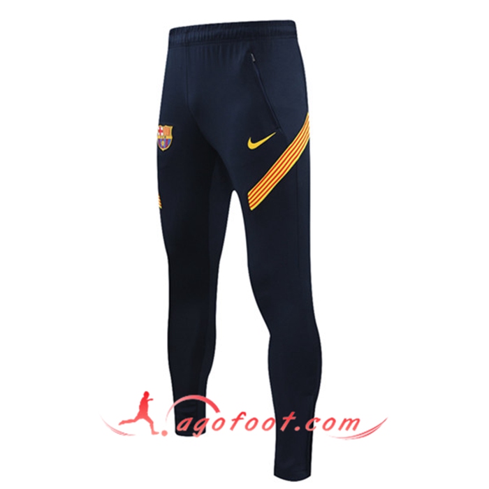 Training Pantalon Foot FC Barcelone Bleu Marine/Jaune 2021/2022