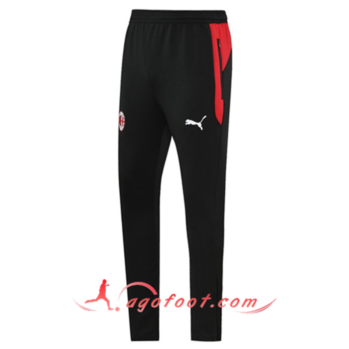 Training Pantalon Foot Milan AC Noir/Rouge 2021/2022