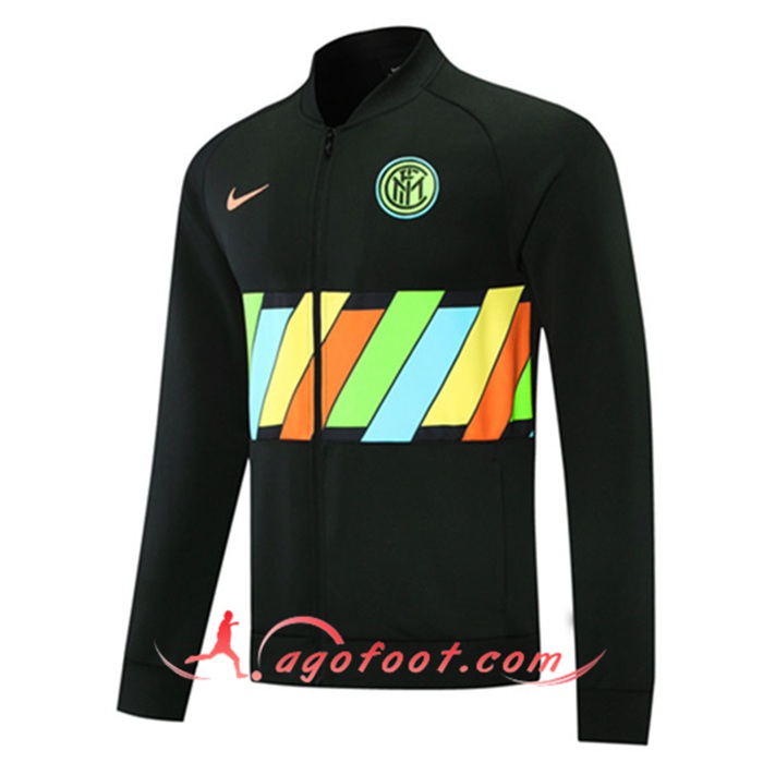 Nouveaux Veste Foot Inter Milan Noir 2021/2022