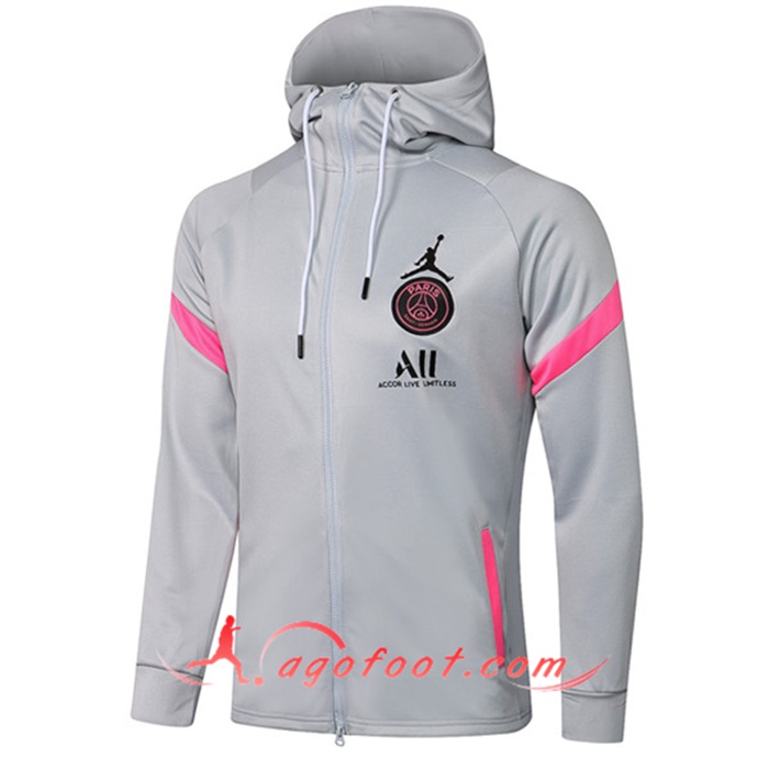Veste A Capuche Jordan PSG Gris 2020/2021