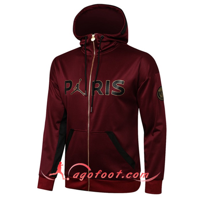 Nouveaux Veste A Capuche Jordan PSG Violet 2021/2022