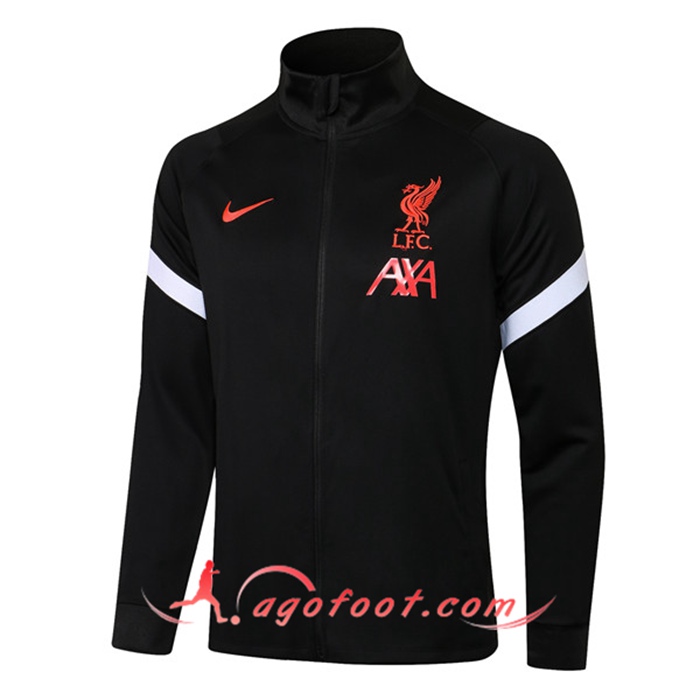 Nouveaux Veste Foot FC Liverpool Noir 2021/2022