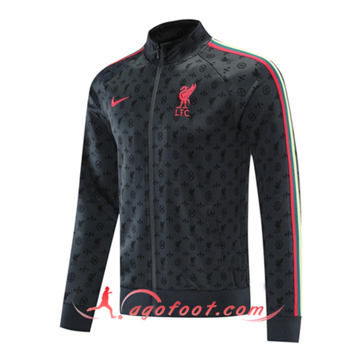 Nouveaux Veste Foot FC Liverpool Grise 2021/2022